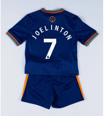 Newcastle United Joelinton #7 Tercera Equipación Niños 2025-26 Manga Corta (+ Pantalones cortos)